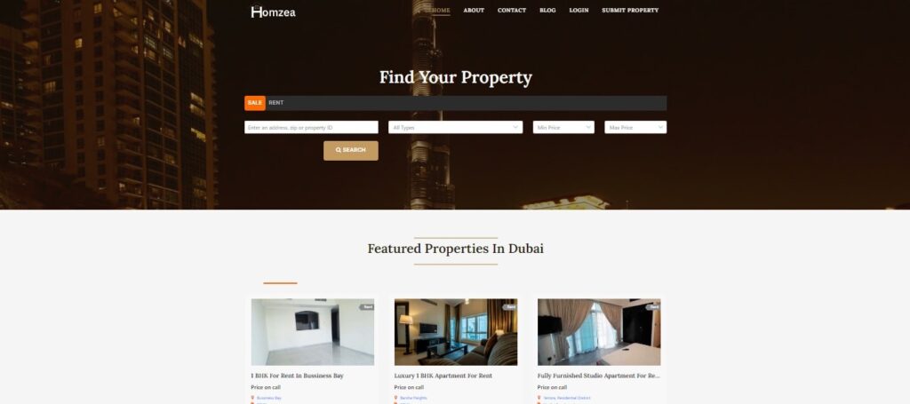 Property Finder Portal in Dubai